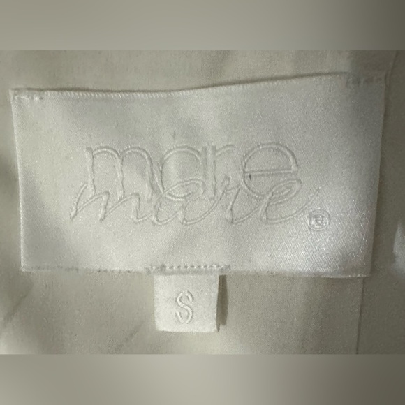 Anthropologie Mare Mare Caliz Winter White One Shoulder Lace Up Midi Dress - Picture 4 of 8